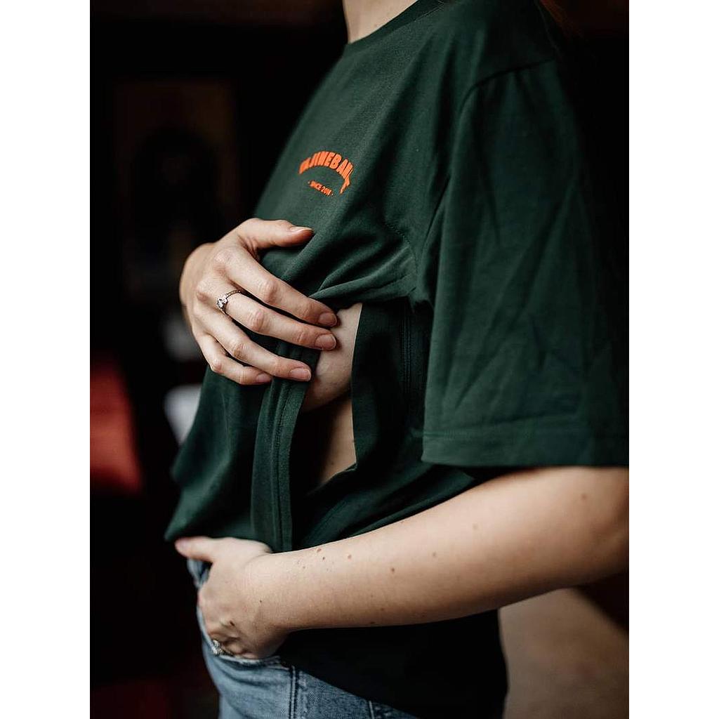 T-Shirt d'allaitement La p'allaite Vert Forêt Taille XL (Zip) Tajinebanane