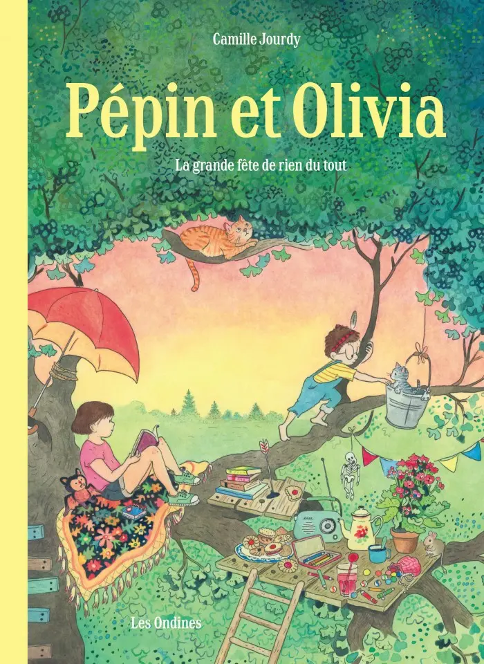 Couverture bande dessinée enfant 7-9 ans Pépin et Olivia poésie quotidien