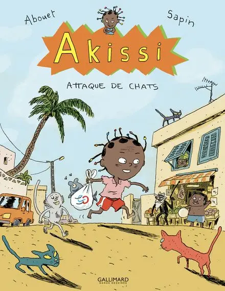Couverture BD enfant 7-9 ans Akissi humour bêtises vie quotidienne