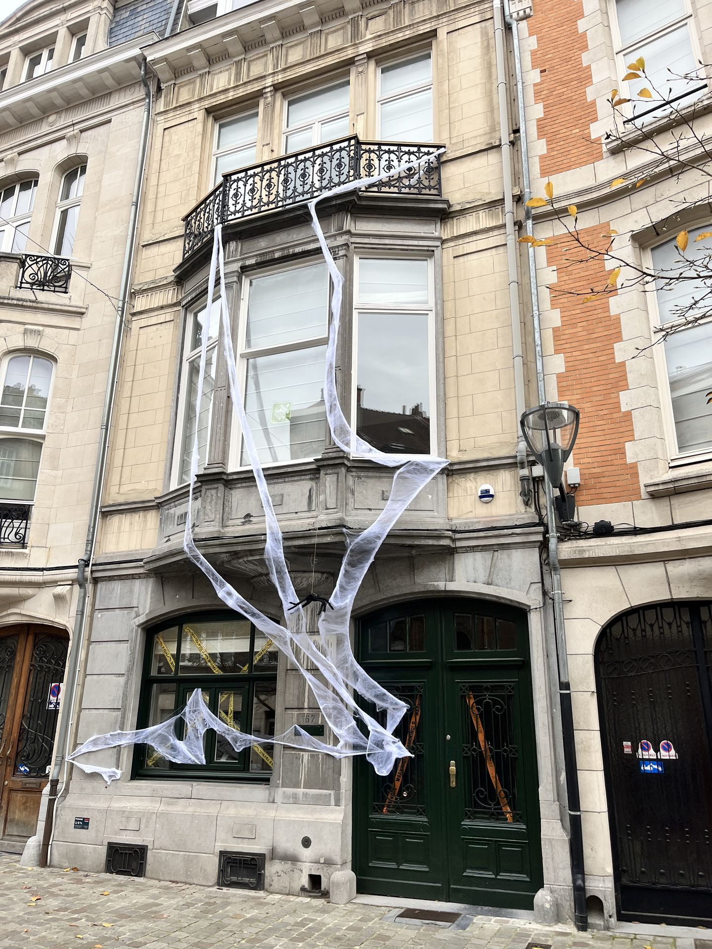 Chasse aux bonbons Halloween dans le quartier Plasky à Bruxelles