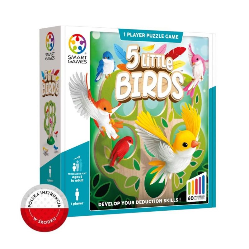 5 Little Birds Puzzle Game with 60 Challenges Ages 5+