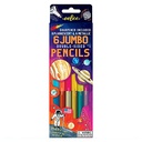 6 Gros crayons Fluo Système solaire