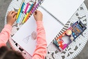 6 Gros crayons Fluo Système solaire