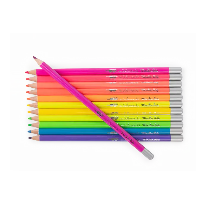 12_crayons_de_couleur_neon_Les_Schmouks_Moulin_Roty_2.webp