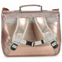 Petit cartable froufrous paillettes cuivre
