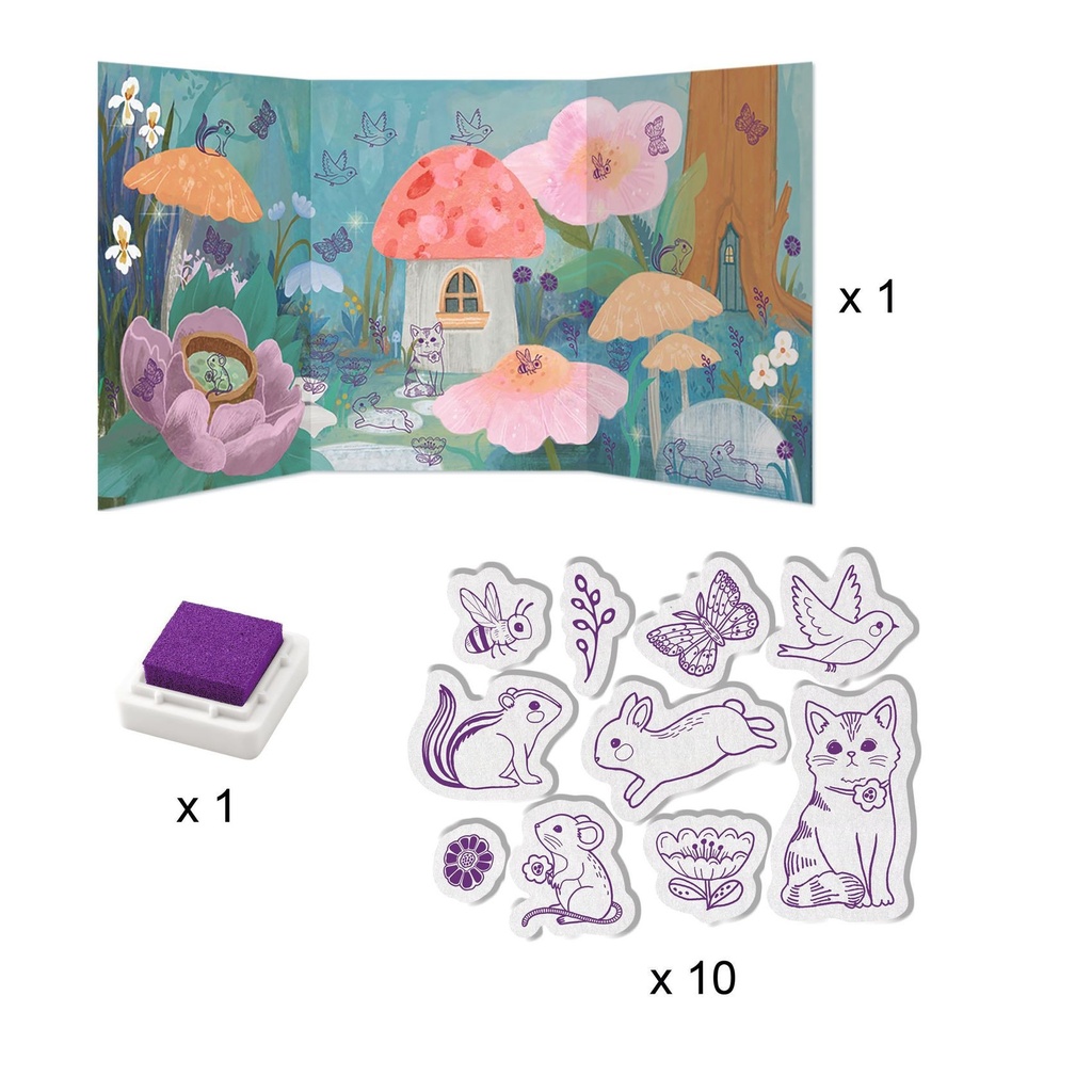 Großes Kreatives Set - Fluffy Box - Waldtiere