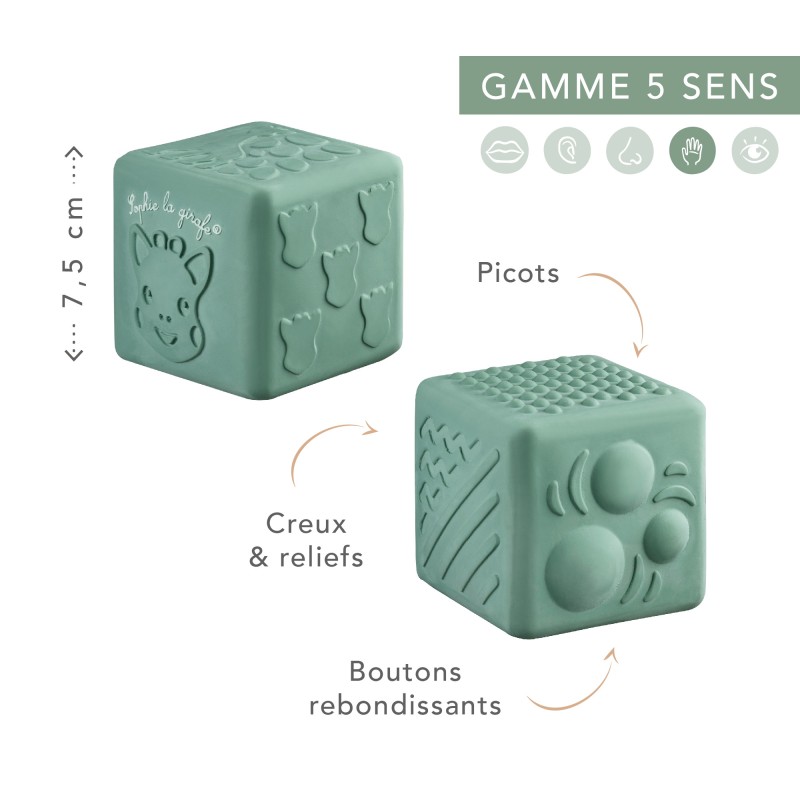 Cube aux textures Sophie la girafe