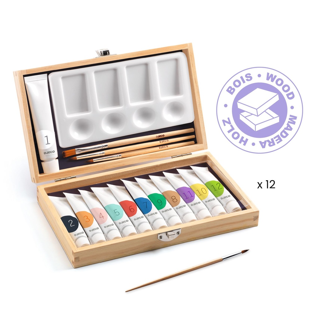 12 Gouaches Coffret d'artiste