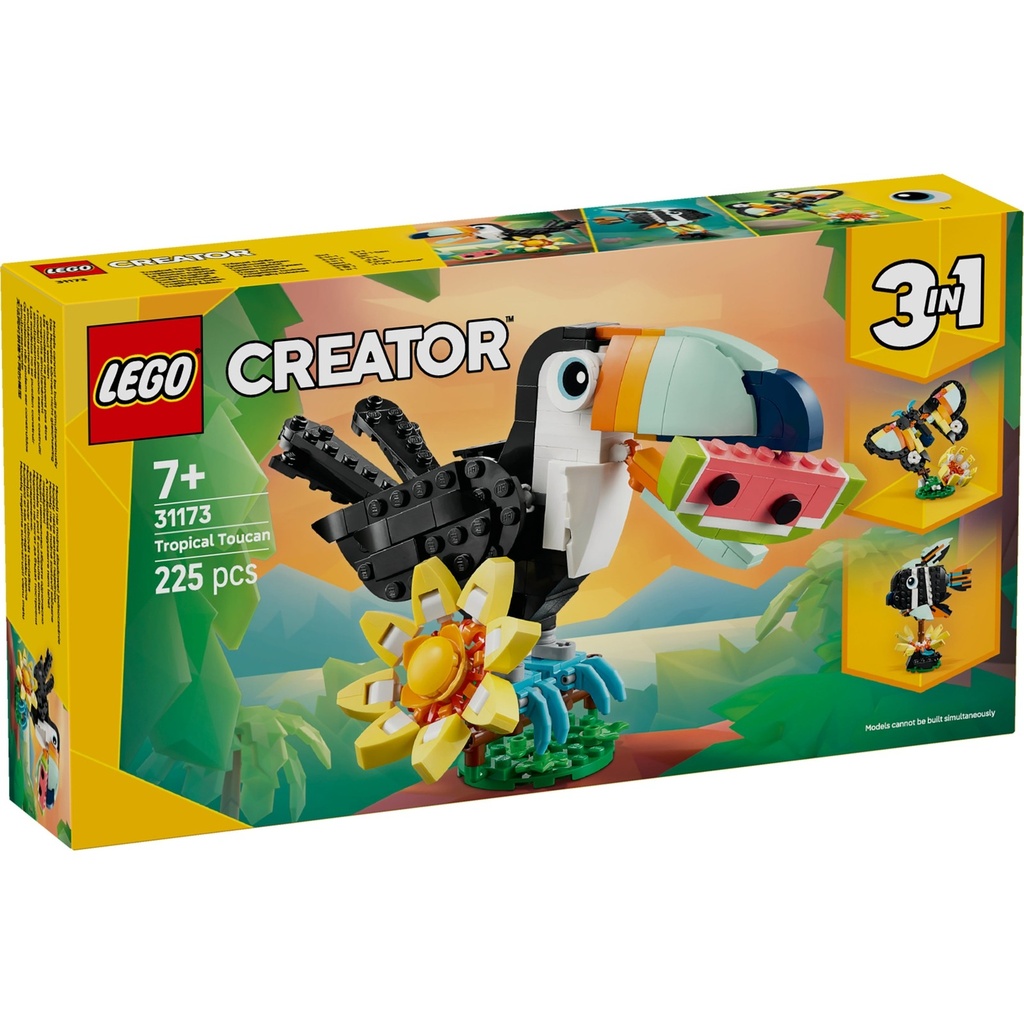 Animaux sauvages Le toucan tropical Lego
