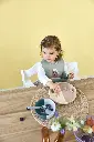 Bavoir en silicone - Tiny Team, Chien lassig.webp