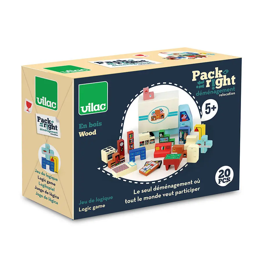 Jeu de logique en bois Pack it right Le déménagement Ingela P.Arrhenius.webp