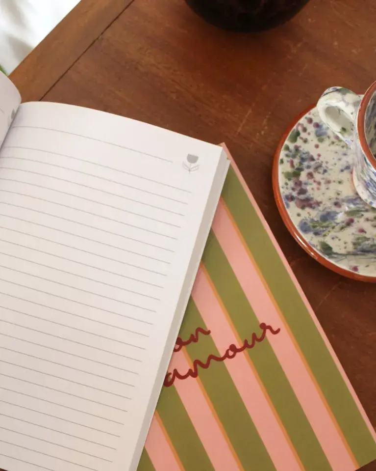 Carnet Fleurs marrons A5 Ma Petite Vie 2.webp