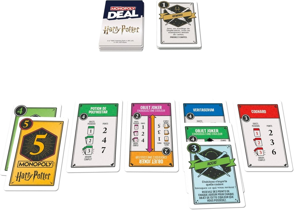 Monopoly Deal Kartenspiel: Harry Potter – Französische Version