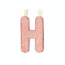 Lettre H phosphorescente Lilliputiens 2.webp