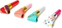 Legami - Birthday Party Decorations Kit 1 Garland 1 Crown 4 Trumpets 5 Balloons Straw for Balloon Inflation