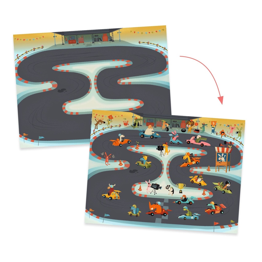 Décalcomanies & Décors Asphalte Djeco