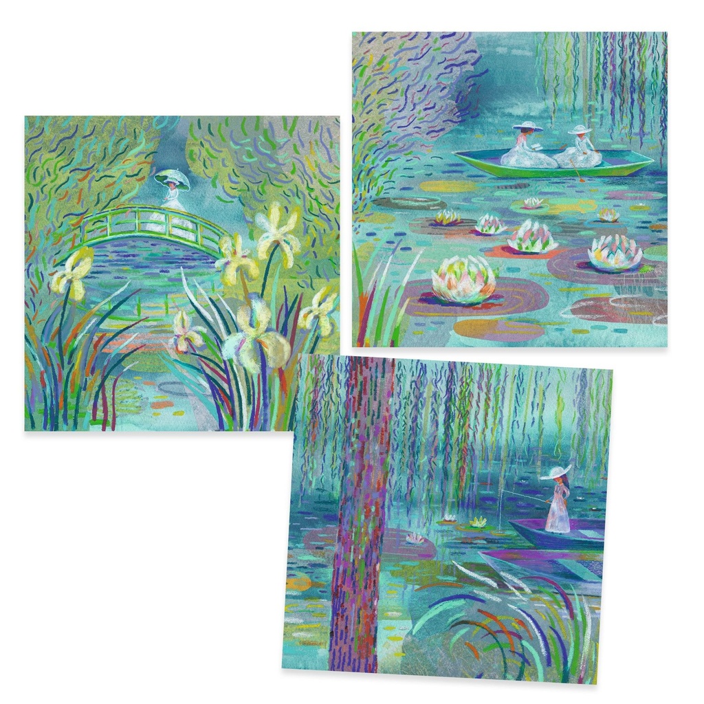Coffret Inspired by Monet Sur l’étang aux Nymphéas 