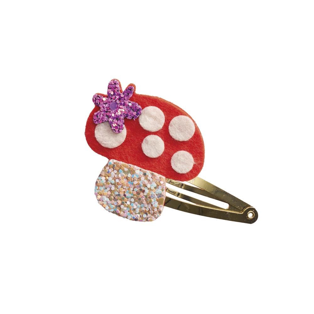 6 Barrettes pailletées à créer Flower Garden