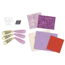 6 Barrettes pailletées à créer Flower Garden