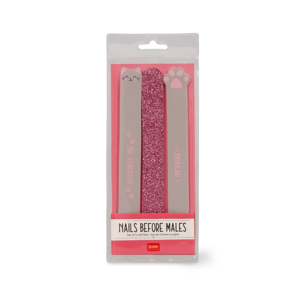 Set de 3 Limes à Ongles Kitty Nails Before Males Legami