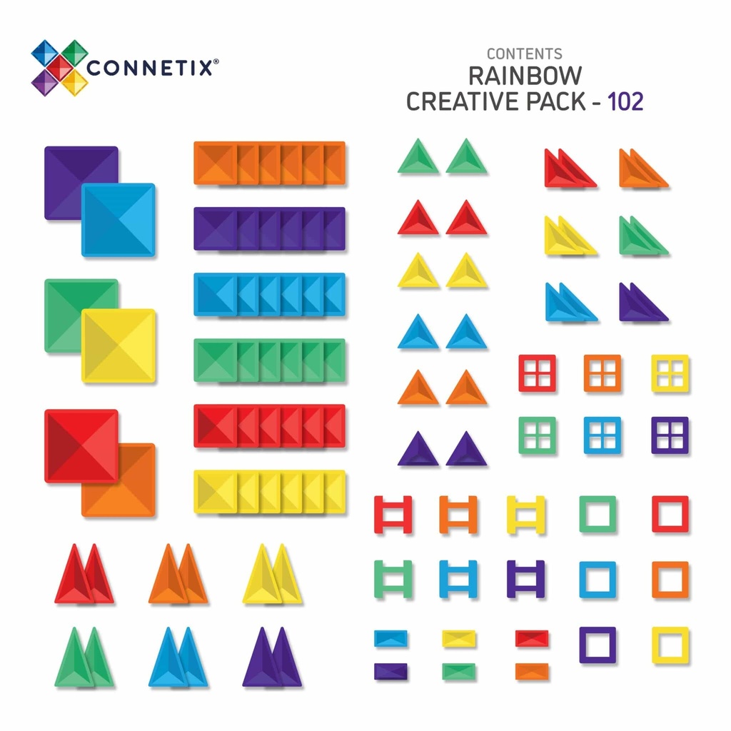 Connetix 102 pcs Rainbow Creative Pack