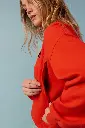 Sweat d'allaitement  P'allaite Rouge Poppy Taille XL Tajinebanane 2.webp