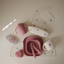 Mushie Silicone Snack Cup | Spill Proof Food Container for Toddler and Baby (Fairy Mice)
