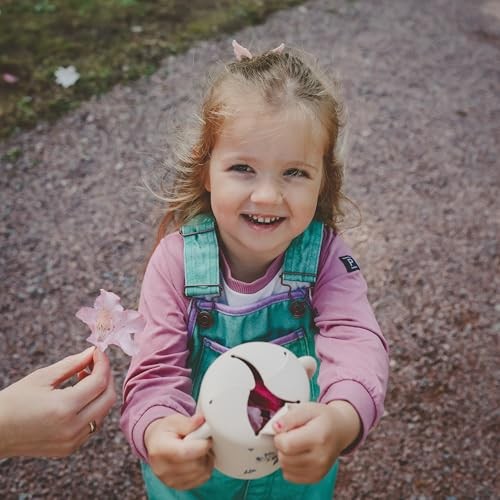 Mushie Silicone Snack Cup | Spill Proof Food Container for Toddler and Baby (Fairy Mice)