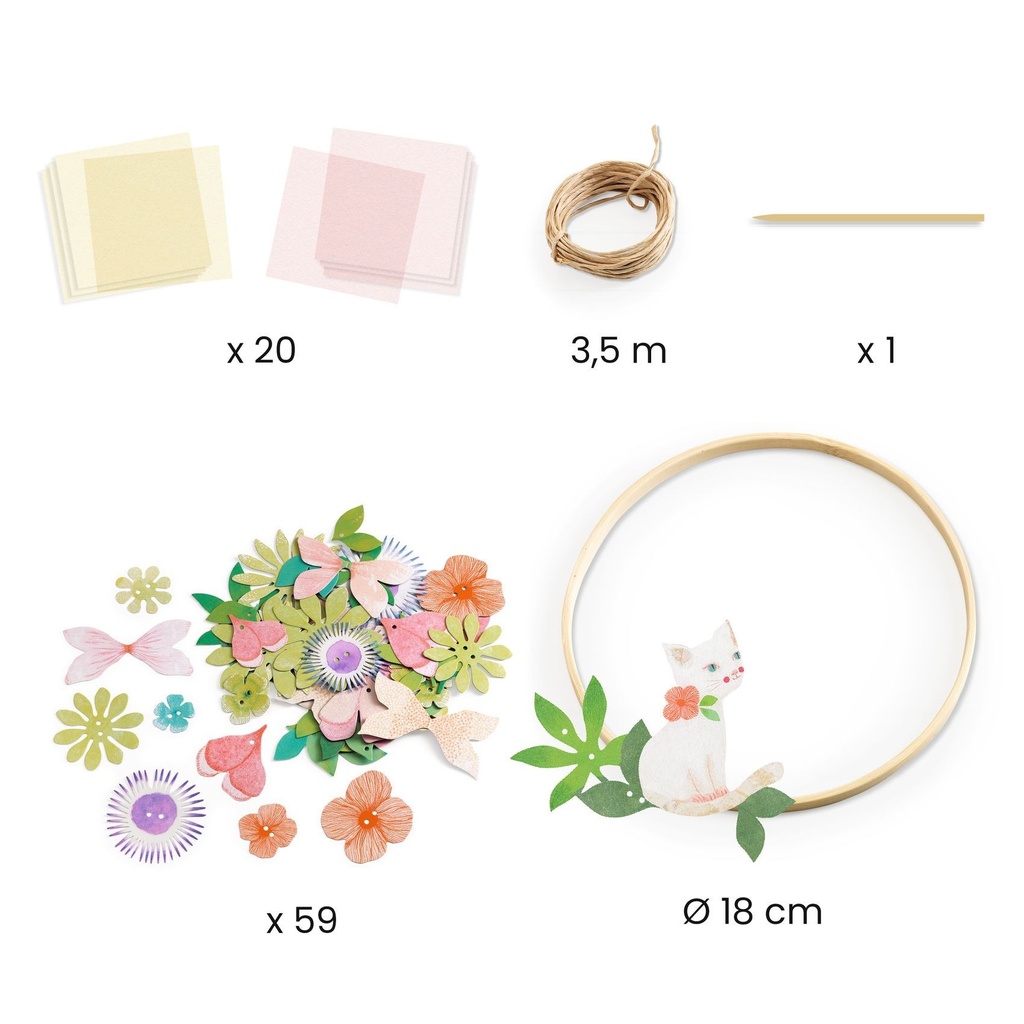 Couronne décorative à créer Dalia