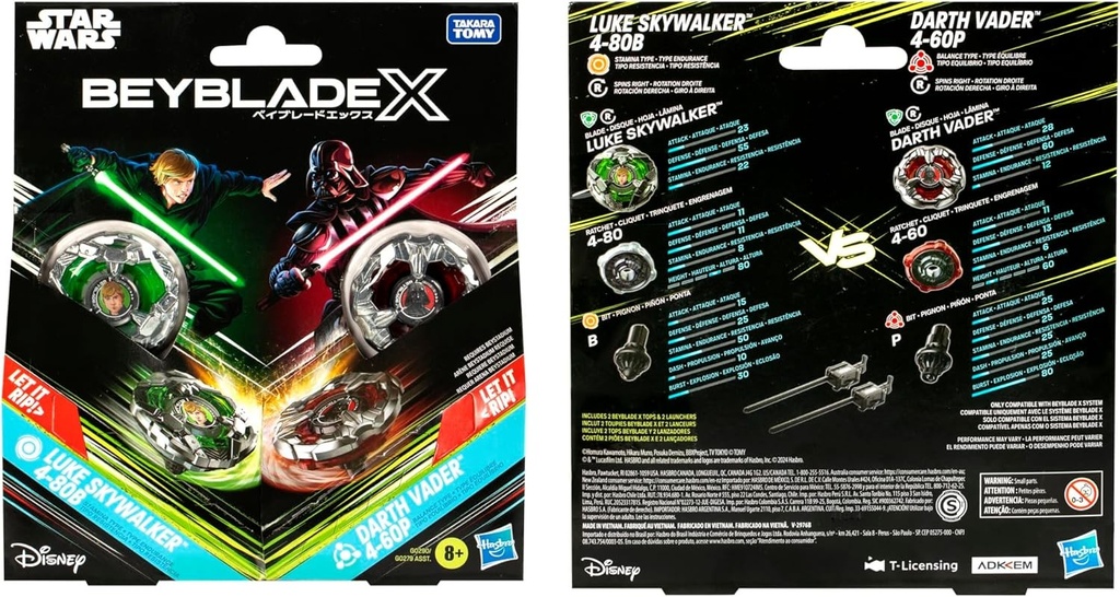 Beyblade X Multipack Star Wars Luke Vs Dark Vador