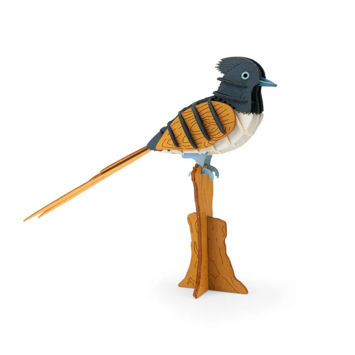 Puzzle 3D Gobe-mouche de paradis 2.webp