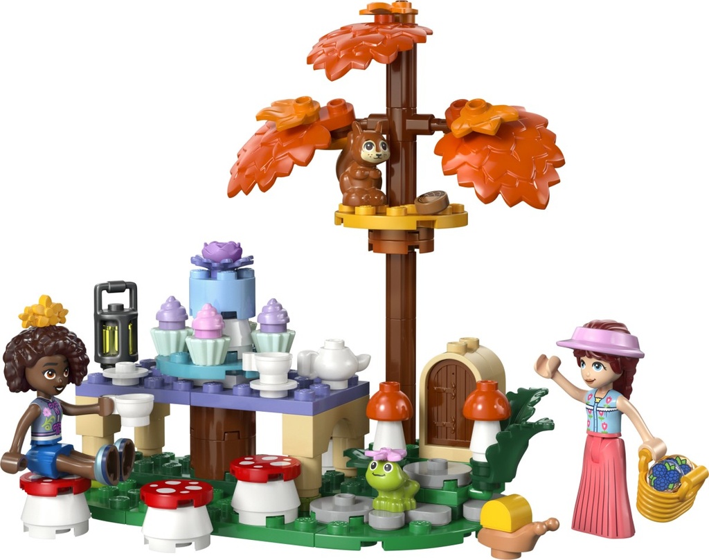 LEGO Friends Forest Tea Party Toy - Role-Play Set W/ 2 Mini Dolls 3 Animal Figures & Play Food Accessories - Birthday Gift Idea for 6+ Year Old Girls