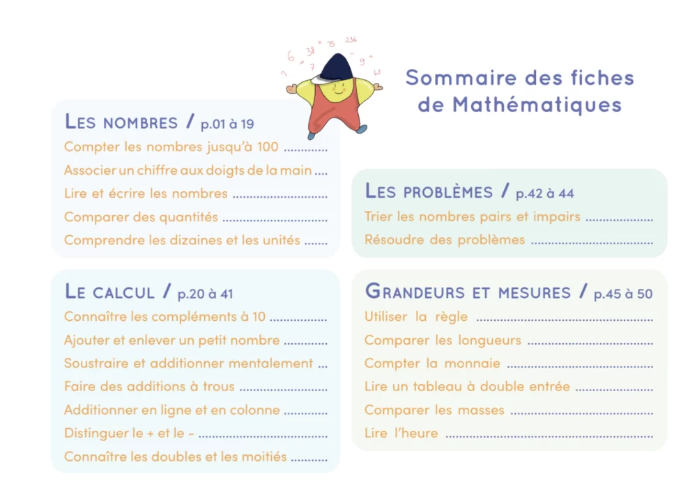 Livret Etoilium - Les notions essentielles de Français et Mathématiques de 5 à 8 ans
