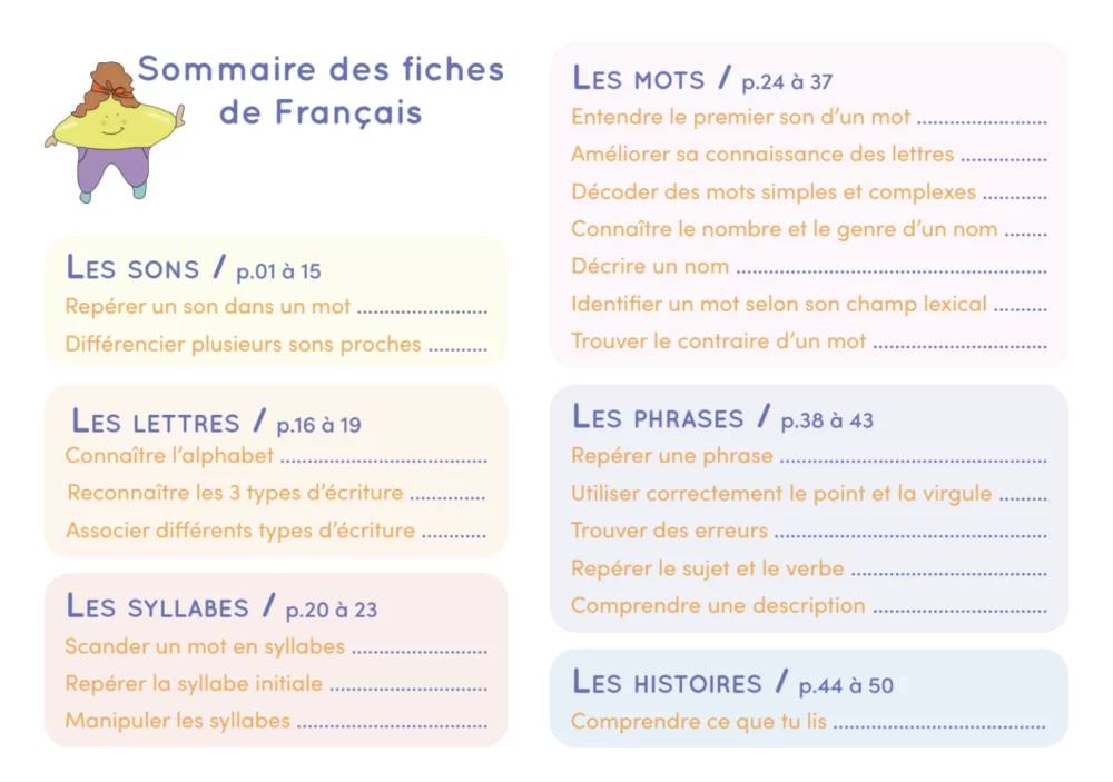 Livret Etoilium - Les notions essentielles de Français et Mathématiques de 5 à 8 ans