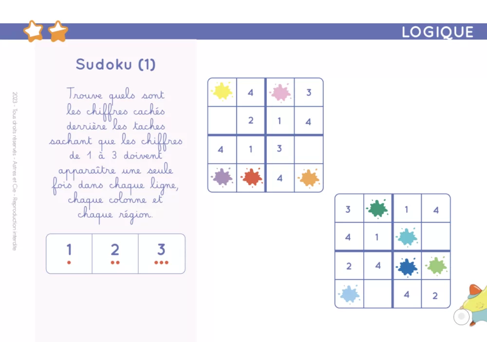 Livret Etoilium - Logique et Concentration de 6 à 11 ans