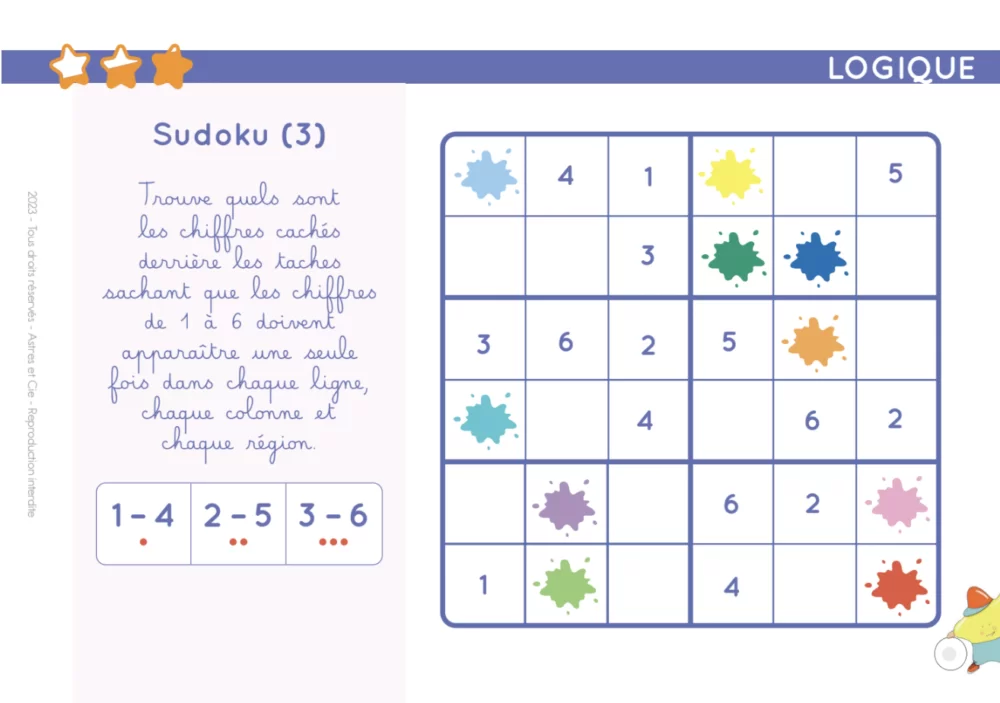 Livret Etoilium - Logique et Concentration de 6 à 11 ans