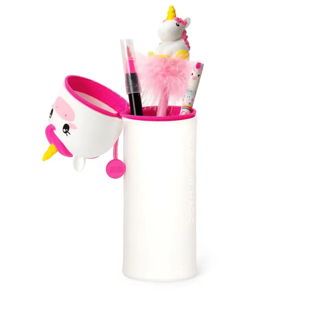 Trousse en Silicone Souple 2-en-1 Licorne Legami