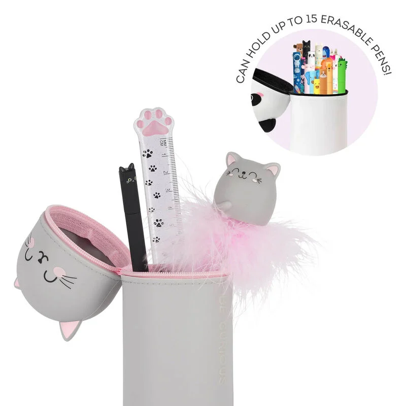 Trousse en Silicone Souple 2-en-1 Kitty Legami 