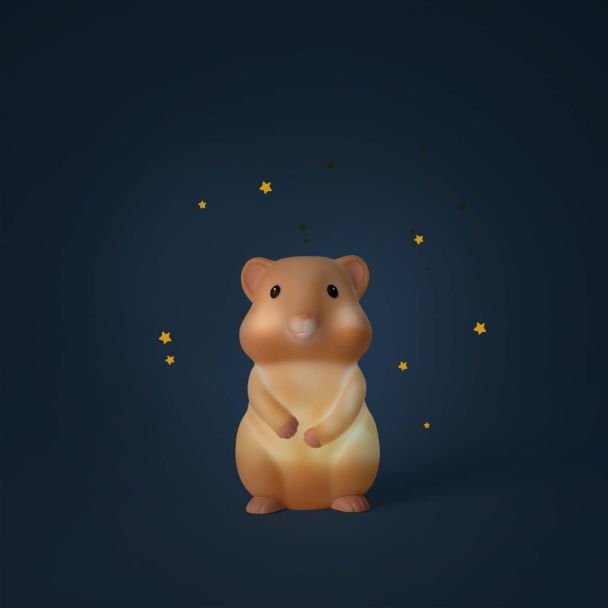 Veilleuse hamster (USB) Puce & Pilou