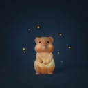 Veilleuse hamster (USB) Puce & Pilou