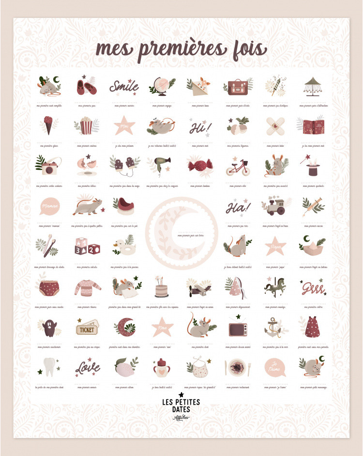 Affiche "Mes Premières Fois"- Souris Poudre