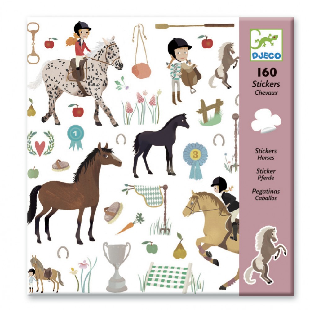 160 Stickers Chevaux