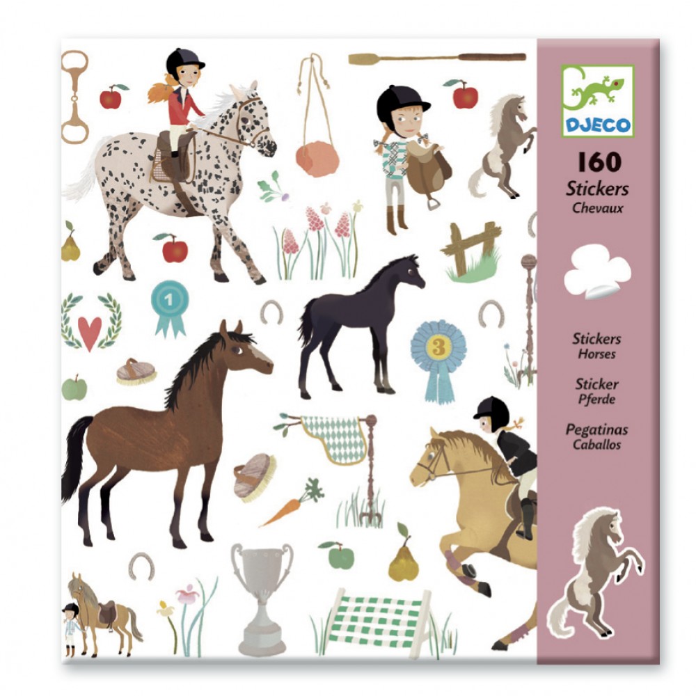 [DJ08881] 160 Stickers Chevaux