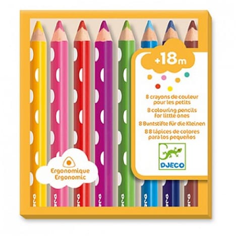 8 crayons de couleurs