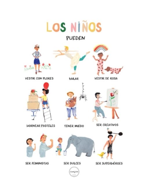 Affiche Los Niños Pueden A3 Garçon Milano