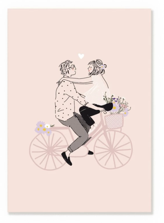 Affiche Sur Mon Vélo A5 - My Lovely Thing
