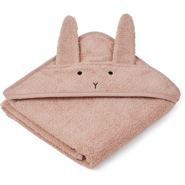 Albert Hooded Towel Rabbit Rose Liewood