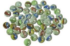 [TO-1506] Billes en verre 17mm yeux de chat Set de 50