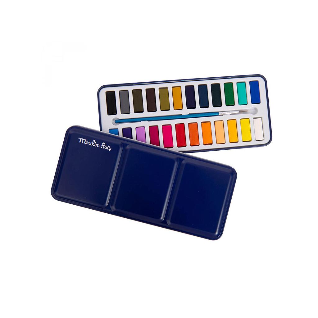 Boite d'aquarelle Aujourd'hui c'est mercredi ! Moulin Roty