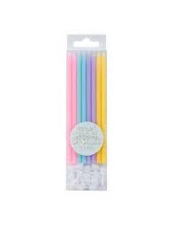 Bougies arc-en-ciel (16pcs)